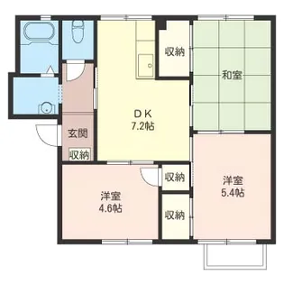 フェニックス中原B棟【2階】の間取り