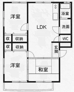 エスポア野沢II【1階】の間取り