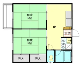 ふじハイツ【1階】の間取り