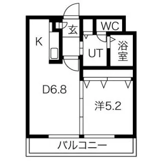ホープ銭函【1階】の間取り