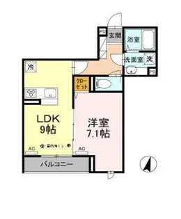 東京都中野区上鷺宮3【アパート】の間取り