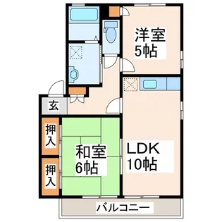 ブレセッドステージB【2階】の間取り