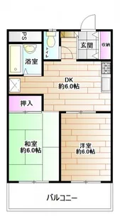 能見台ハイツ【3階】の間取り