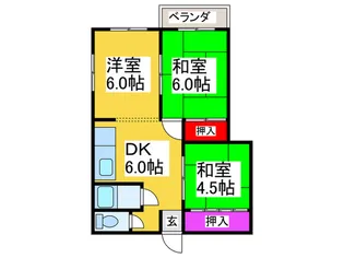 マンション虎屋【2階】の間取り