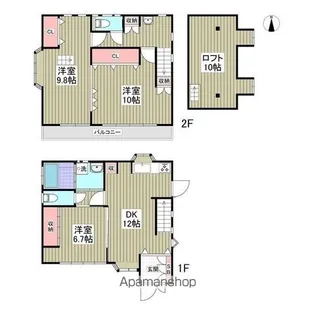 千葉県八千代市大和田新田【一戸建】の間取り
