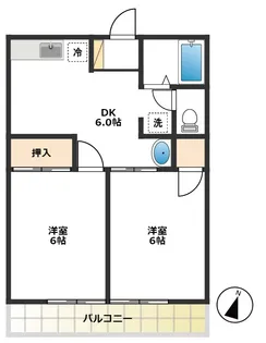 シティハイム 栄コーポB【1階】の間取り