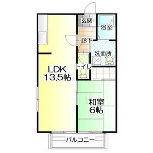 フローラルハイツ【1階】の間取り