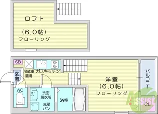 グレーステラス福住【1階】の間取り
