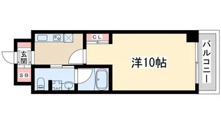 1Kの間取り画像