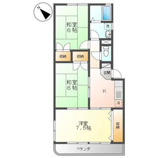 メゾンドール西町I【1階】の間取り