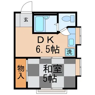 1DKの間取り画像