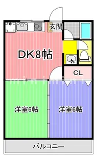 熊本県熊本市中央区上水前寺2【アパート】の間取り
