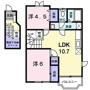 ペルル【2階】の間取り
