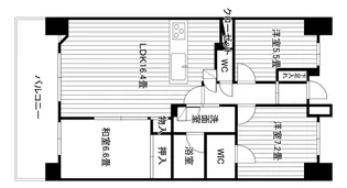 群馬県高崎市連雀町【マンション】の間取り