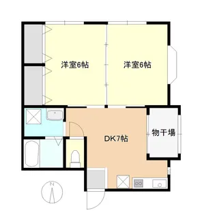 第一日東ハイツ【2階】の間取り