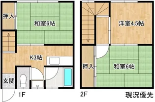 めのうアパートの間取り