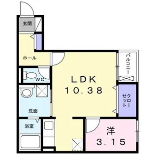 アンジュブルー【2階】の間取り
