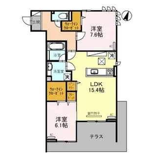 Belleville桜木町【3階】の間取り