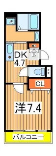 千葉県柏市あけぼの4【マンション】の間取り