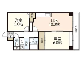 センチュリー世良【6階】の間取り
