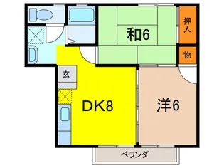 ハイツ藤澤II【2階】の間取り