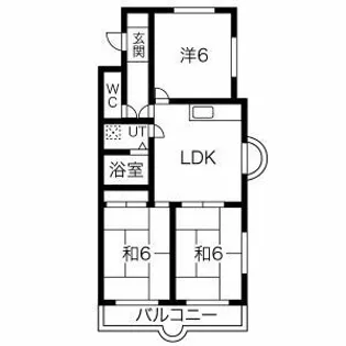ファミールTOSHI【1階】の間取り