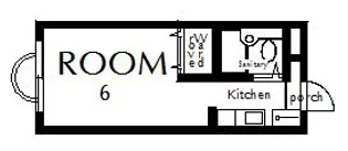 ジョイフル草津【3階】の間取り