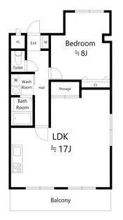 メゾンキャピトル【3階】の間取り
