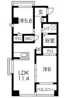 愛知県名古屋市天白区平針3【マンション】の間取り