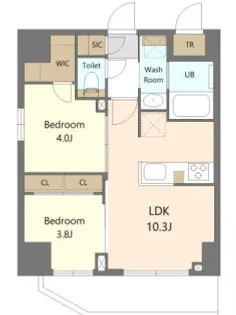 東京都台東区浅草6【マンション】の間取り