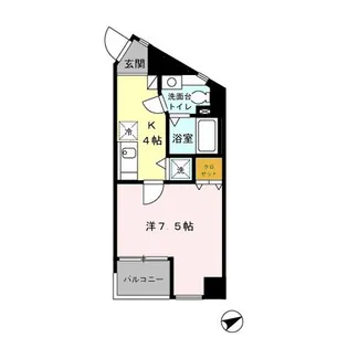 東京都杉並区下高井戸2【マンション】の間取り