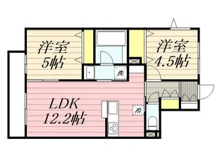 2LDKの間取り画像