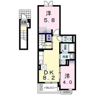 大阪府寝屋川市池田1【アパート】の間取り