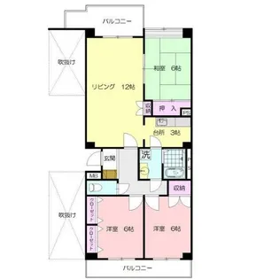エミネンスみたけ台【3階】の間取り
