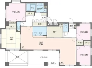 神奈川県藤沢市鵠沼石上2【マンション】の間取り