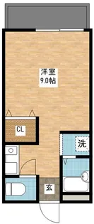 1Kの間取り画像