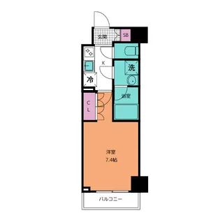 オープンブルーム川口【8階】の間取り