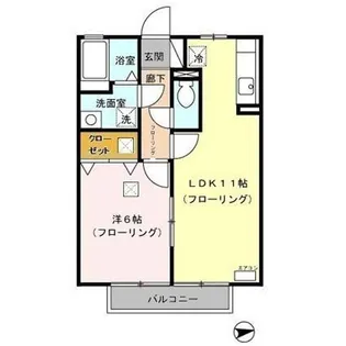 グリーンスクエア【1階】の間取り