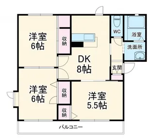 メゾンディアス【2階】の間取り