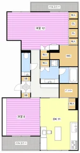 テラス篠ケ瀬【2階】の間取り