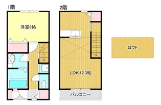 メゾネットYSI【1階】の間取り