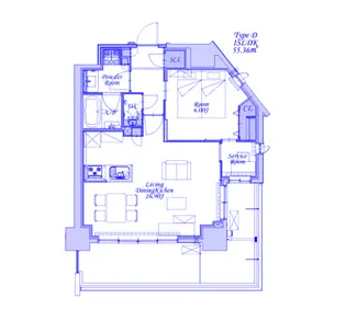 スプランディッド新横浜【5階】の間取り