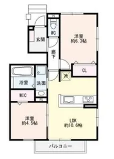愛知県名古屋市緑区大将ケ根2【アパート】の間取り
