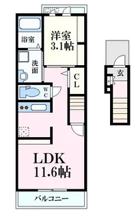 コモド・カサ・ミラ【2階】の間取り