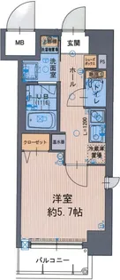 大阪府大阪市西淀川区姫里2【マンション】の間取り