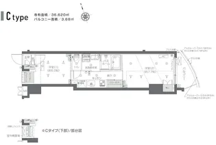 ZOOM新宿夏目坂【4階】の間取り
