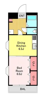 ピアセレナ弐番館【3階】の間取り