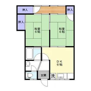 オレンジハイツ【1階】の間取り
