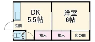 セカンドフジ【2階】の間取り