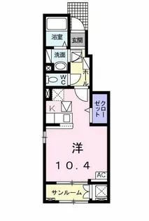 熊本県菊池郡大津町大字室【アパート】の間取り
